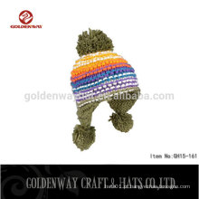 BSCI SEDEX Custom Wholesale Cashmere Ear Cover Beanie Hats Com Top Ball